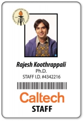 Raj Koothrappoli Big Bang Theory name Badge Halloween Costume
